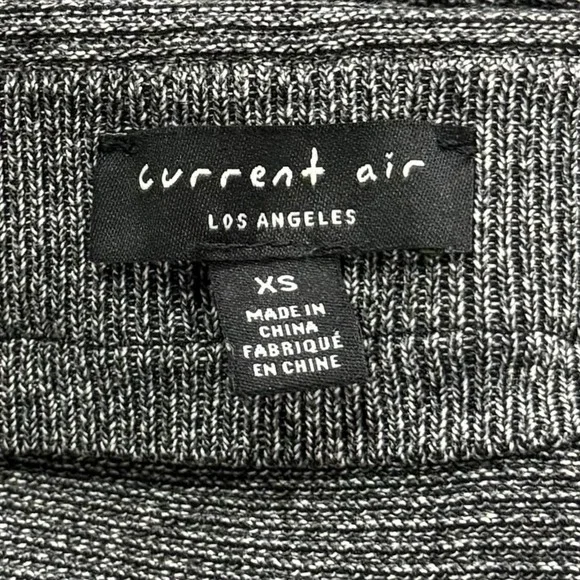 Anthropologie Current Air Skirt Women's XS Black White Knit Ribbed Stretchy Midi - Picture 5 of 8